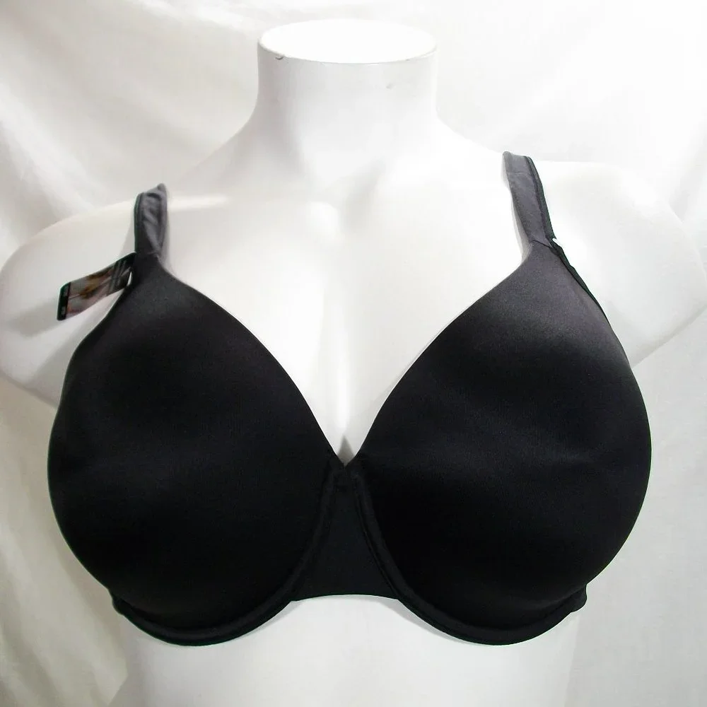 44B Beauty by Bali 6548 B548 One Smooth U Underarm Smoothing Underwire Bra Black